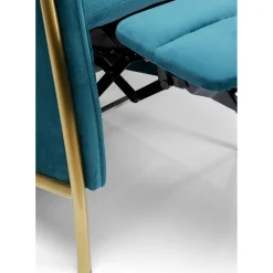 Fauteuil Relax Lazy Velours Bleu