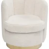 Fauteuil Silhouette Fur Blanc