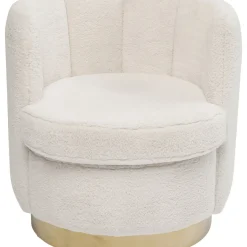 Fauteuil Silhouette Fur Blanc