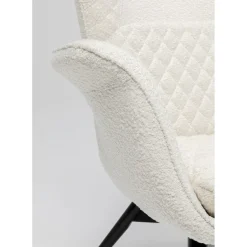 Fauteuil Tudor Boucle Creme