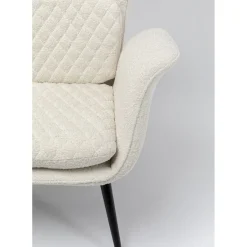 Fauteuil Tudor Boucle Creme