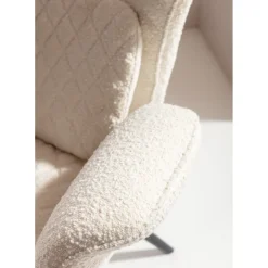 Fauteuil Tudor Boucle Creme