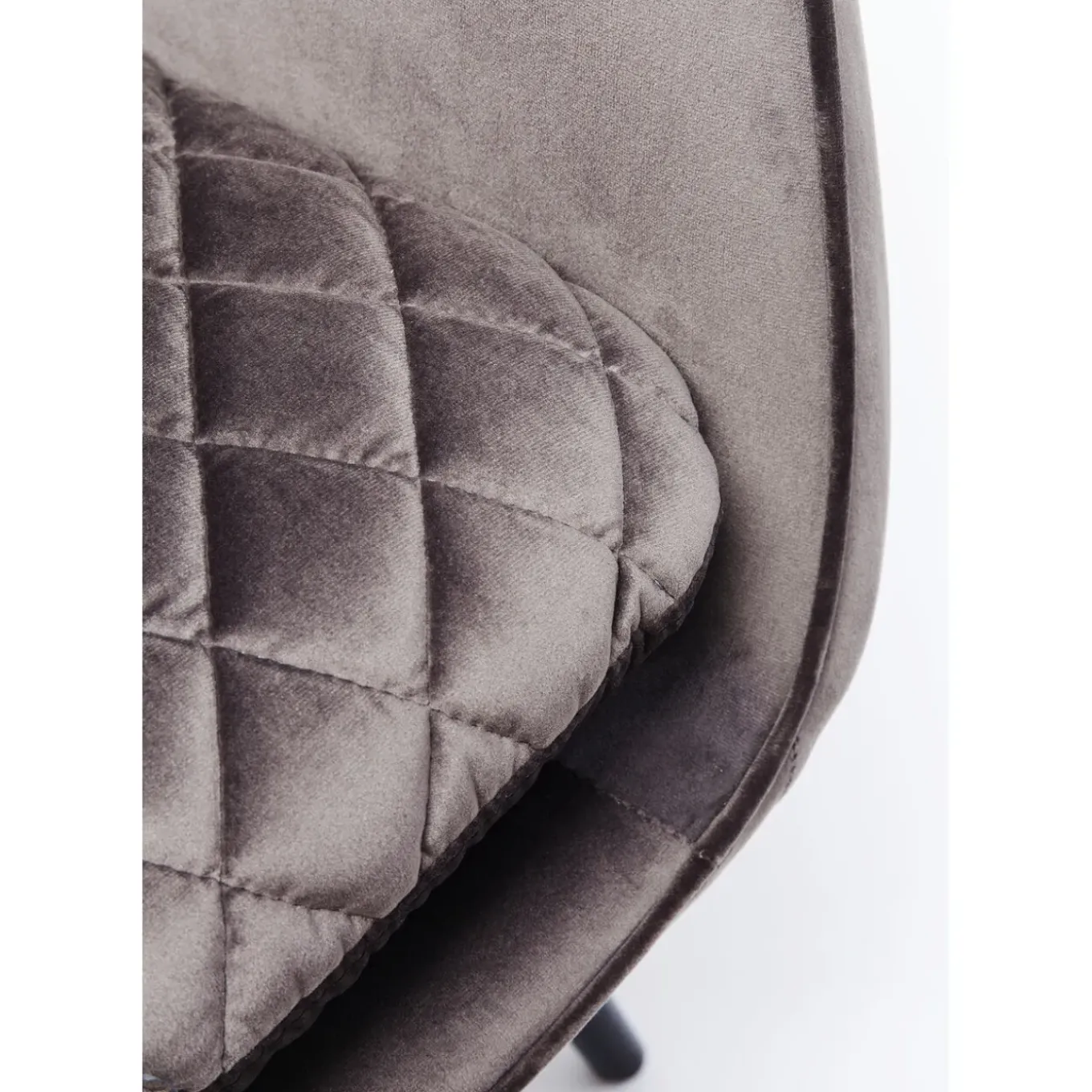 Fauteuil Tudor Velvet Gris-Argente