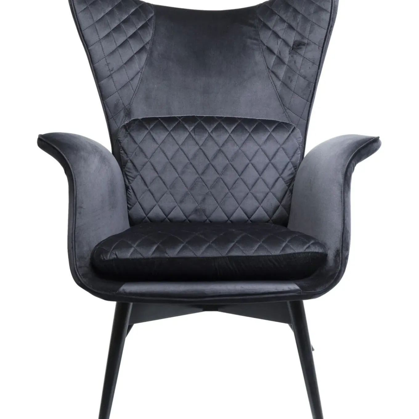 Fauteuil Tudor Velvet Noir