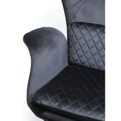 Fauteuil Tudor Velvet Noir