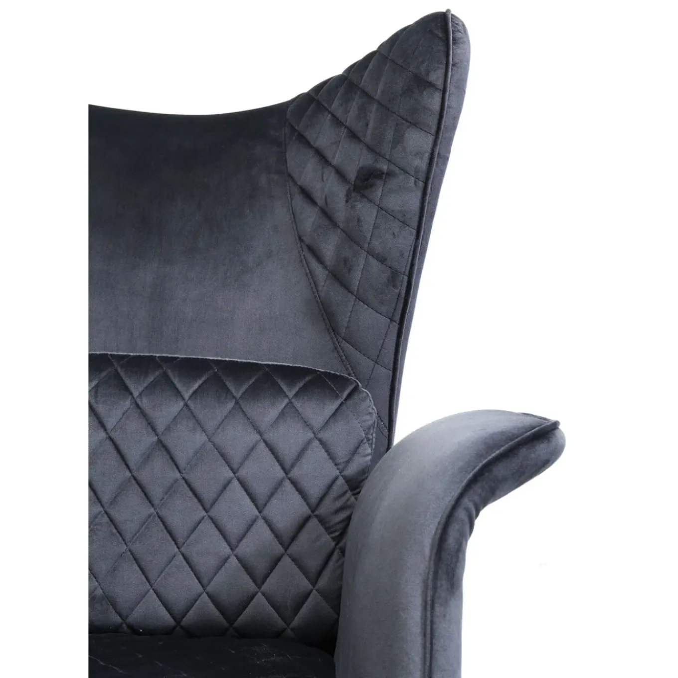 Fauteuil Tudor Velvet Noir