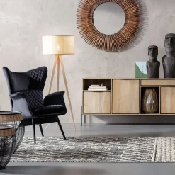Fauteuil Tudor Velvet Noir