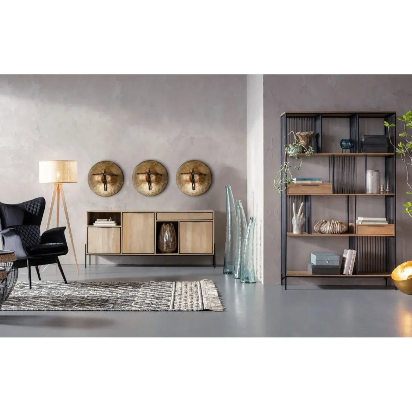 Fauteuil Tudor Velvet Noir