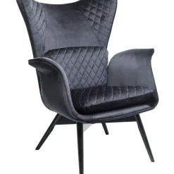 Fauteuil Tudor Velvet Noir