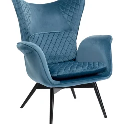 Fauteuil Tudor Velvet Petrol