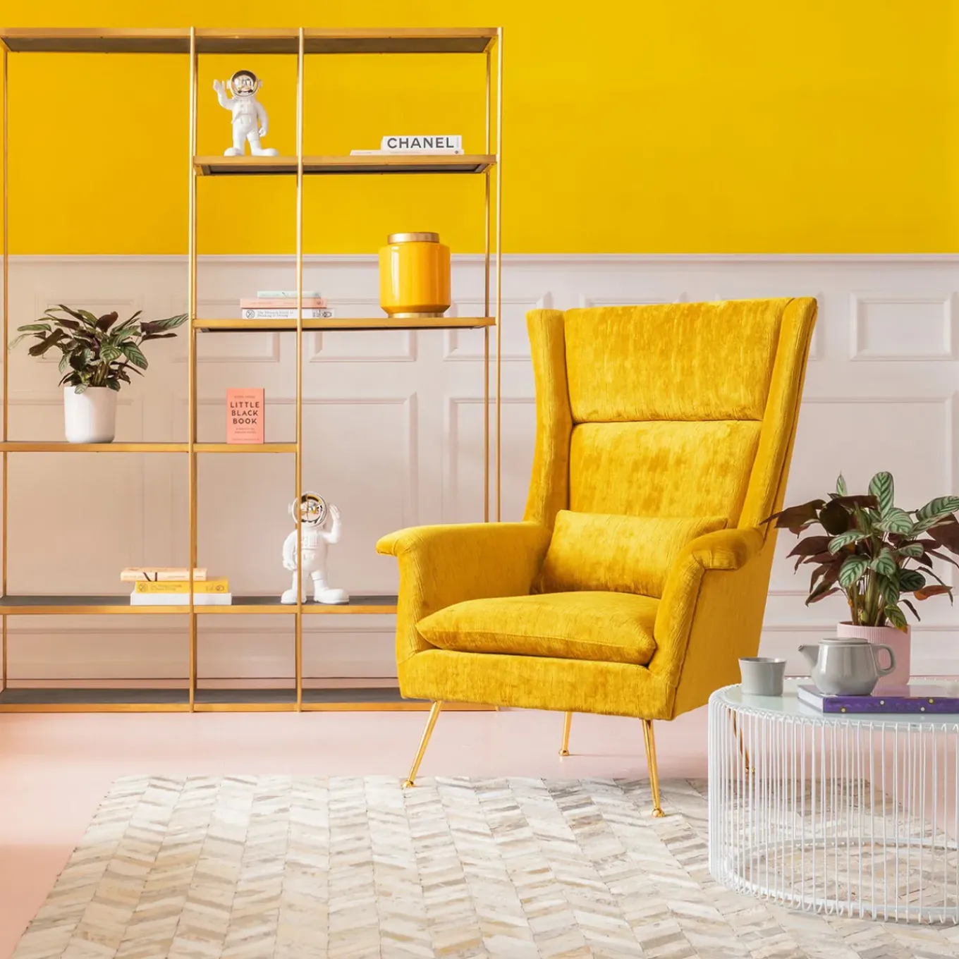 Fauteuil Vegas Forever Jaune