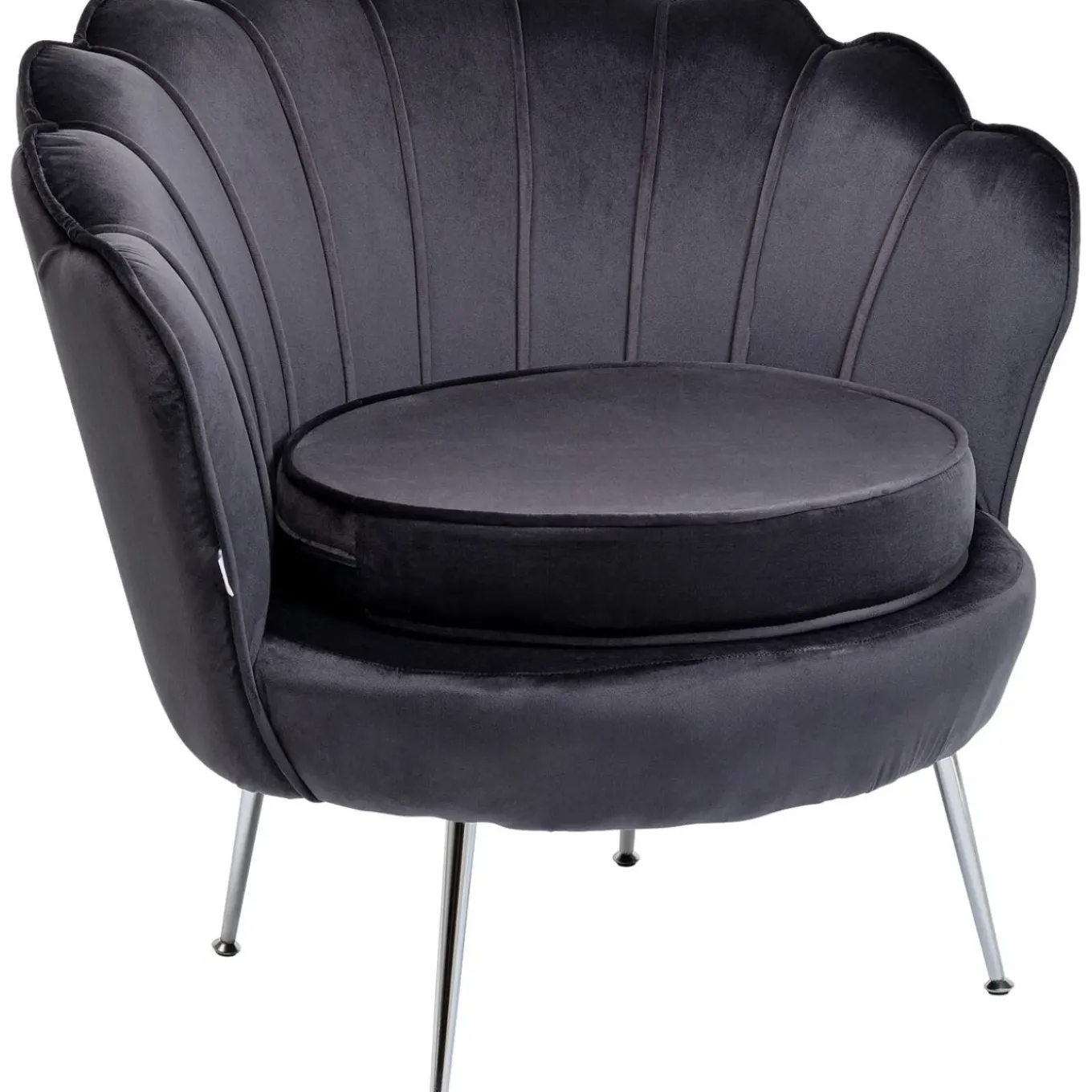 Fauteuil Water Lily Chrome Gris