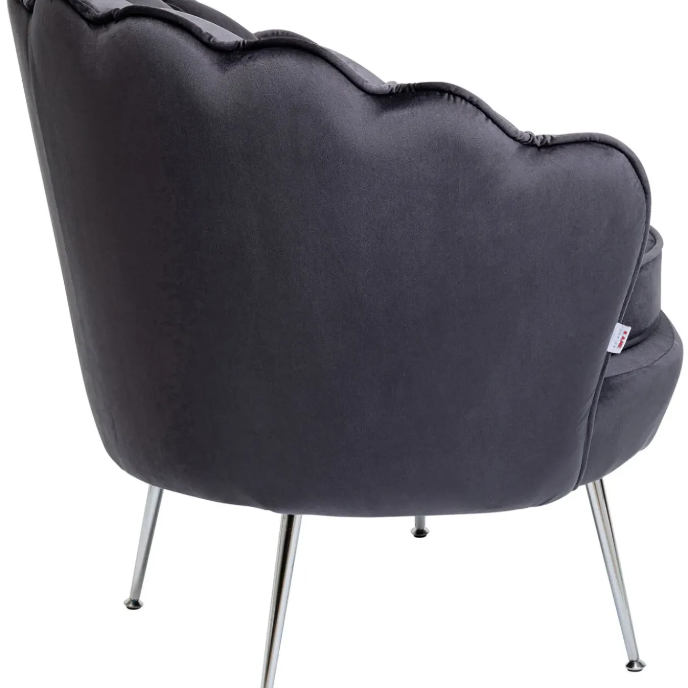 Fauteuil Water Lily Chrome Gris