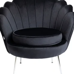 Fauteuil Water Lily Chrome Noir