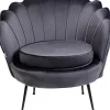 Fauteuil Water Lily Noir Gris
