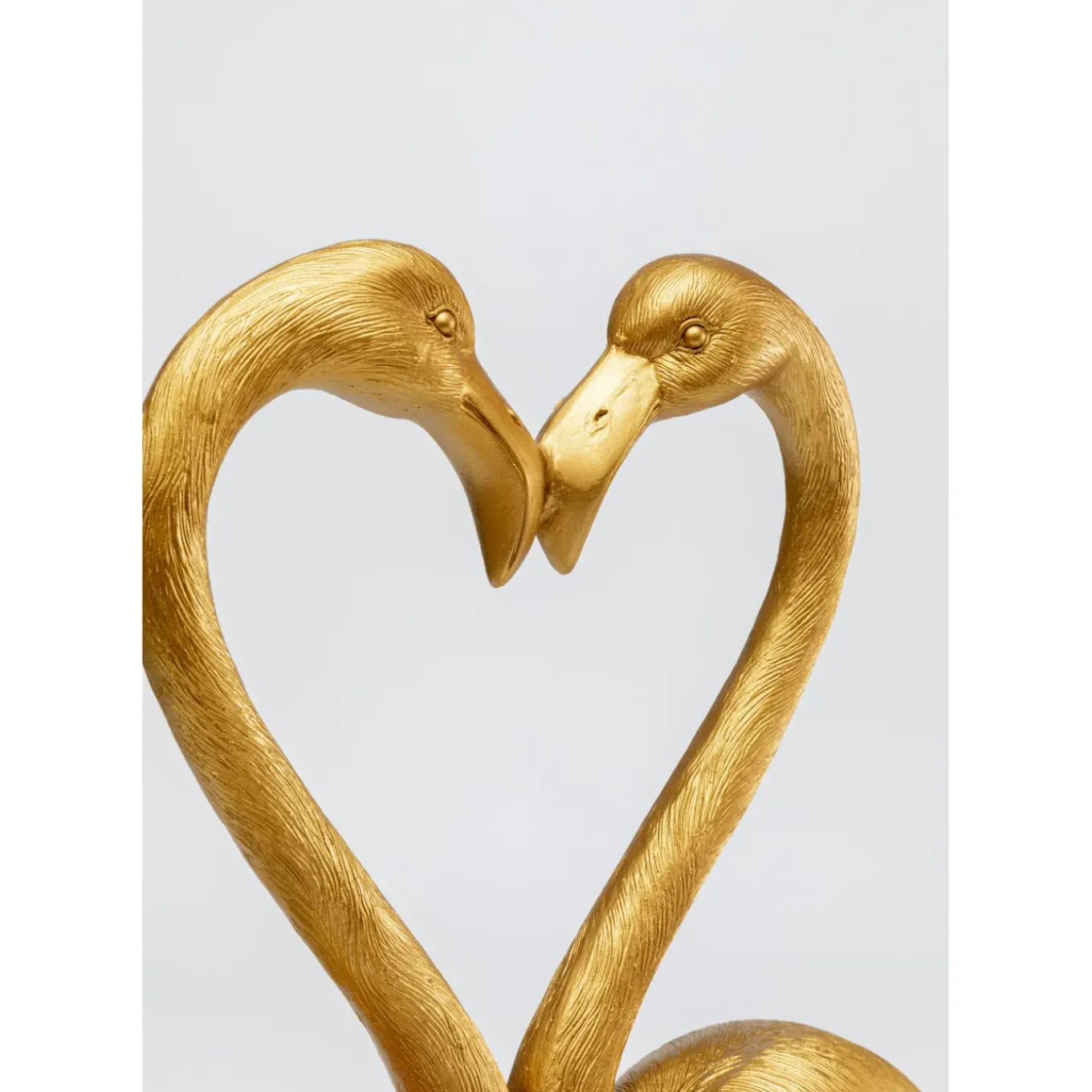Figurine Déco Flamingo Love Dore 63Cm