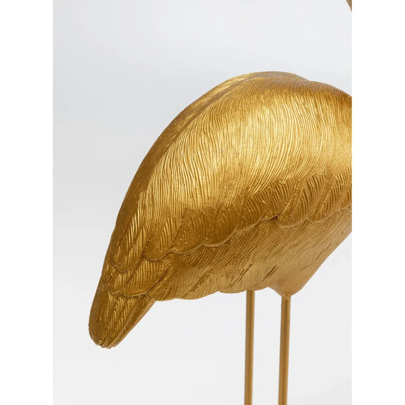 Figurine Déco Flamingo Love Dore 63Cm