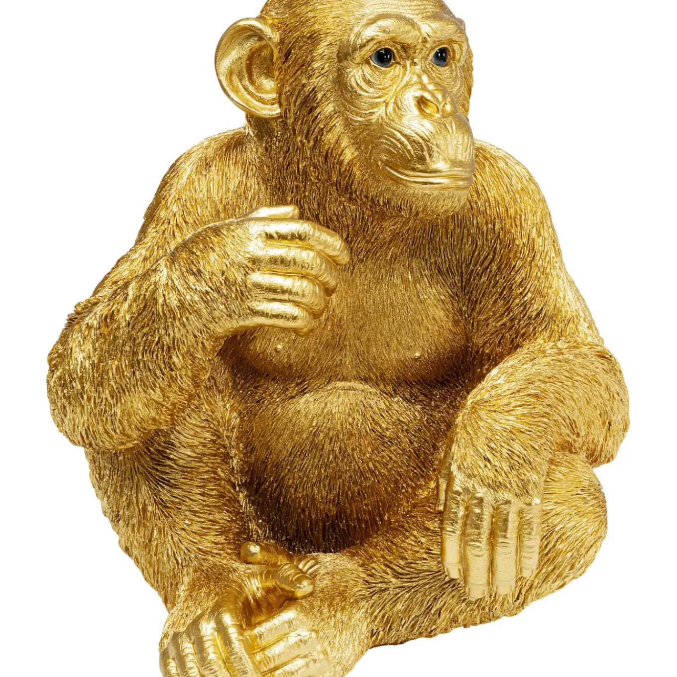 Figurine Décorative Baby Ape Dore 53Cm