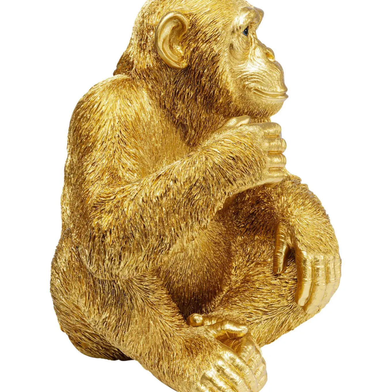 Figurine Décorative Baby Ape Dore 53Cm