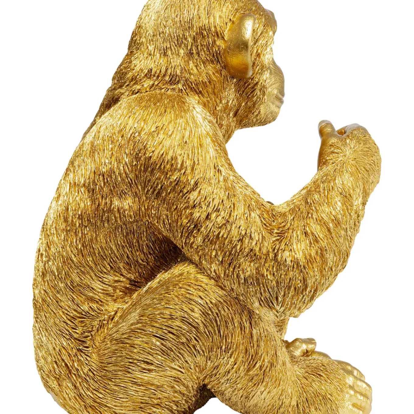 Figurine Décorative Baby Ape Dore 53Cm