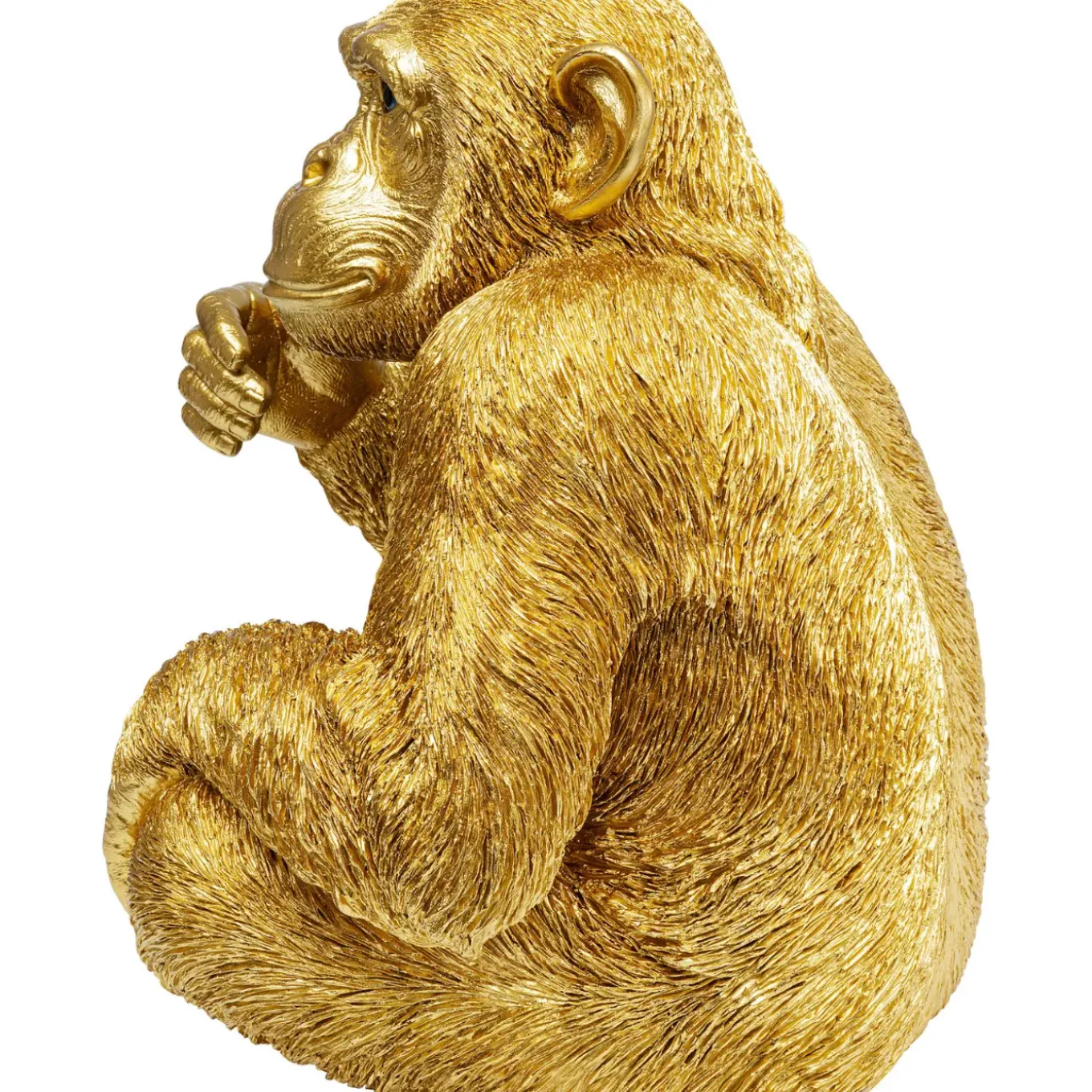 Figurine Décorative Baby Ape Dore 53Cm