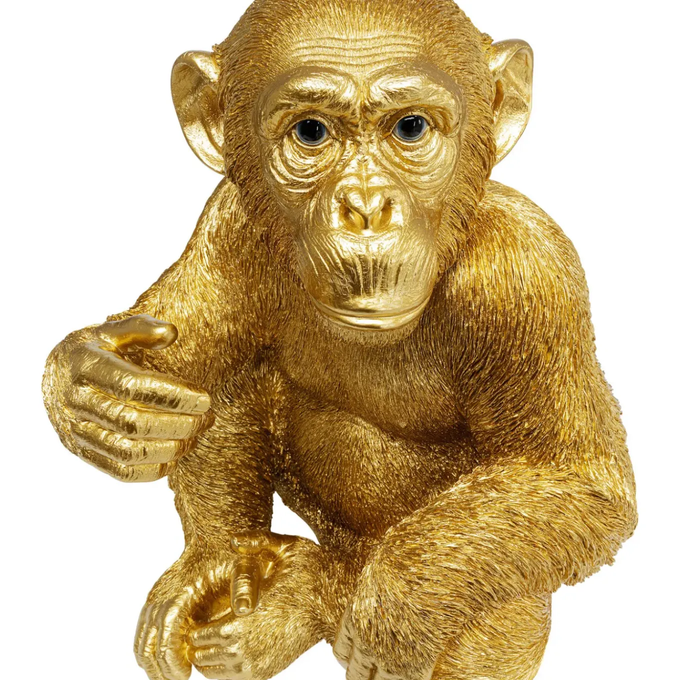 Figurine Décorative Baby Ape Dore 53Cm