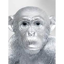 Figurine Décorative Baby Ape Argente 53Cm