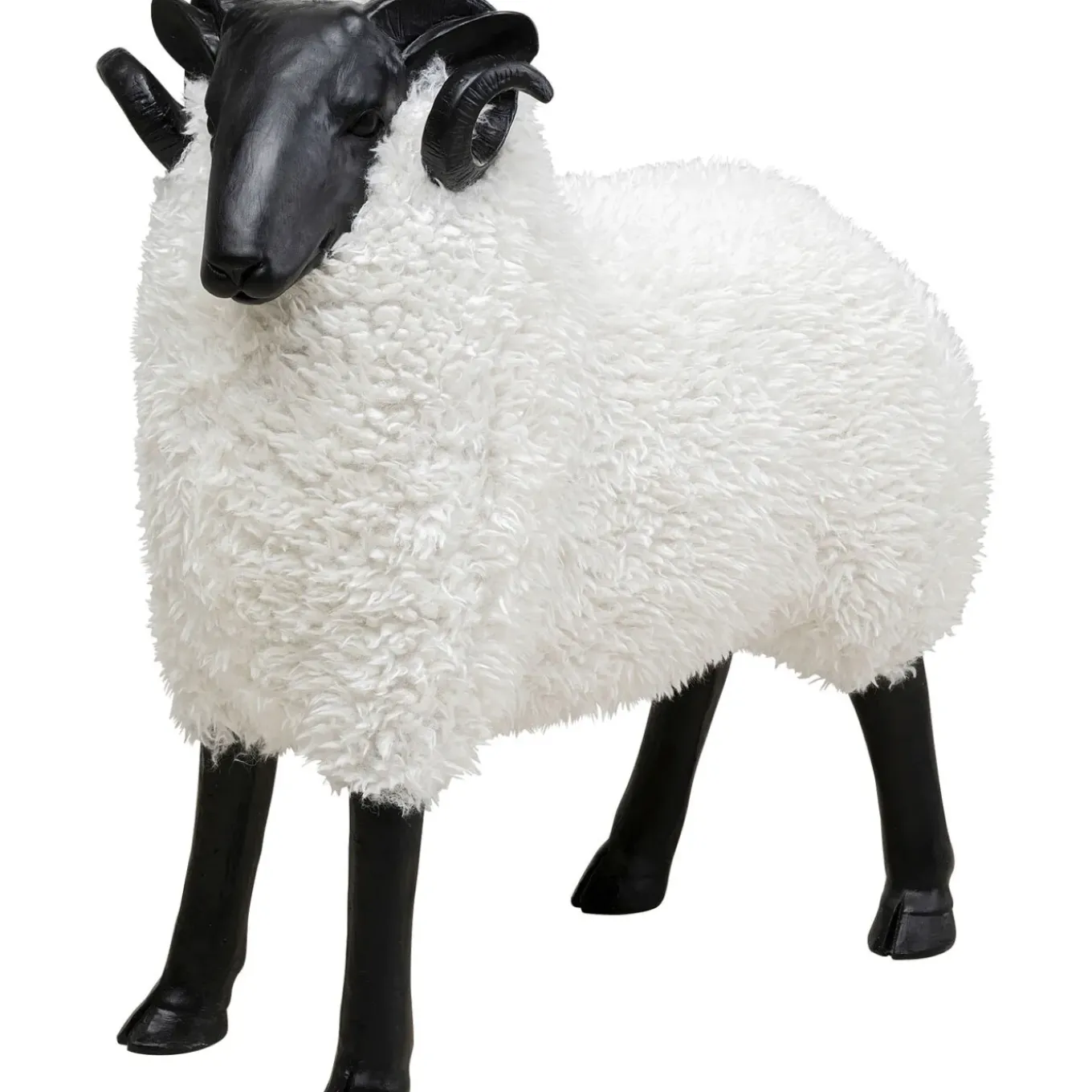 Figurine Décorative Bathilde Ram Blanc 78Cm