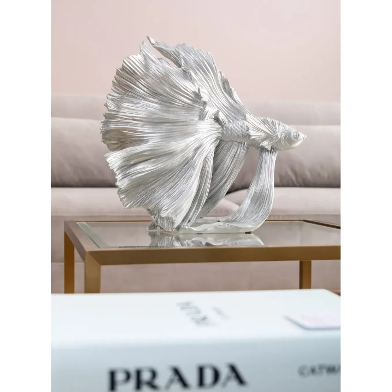 Figurine Décorative Betta Fish Argente Petit