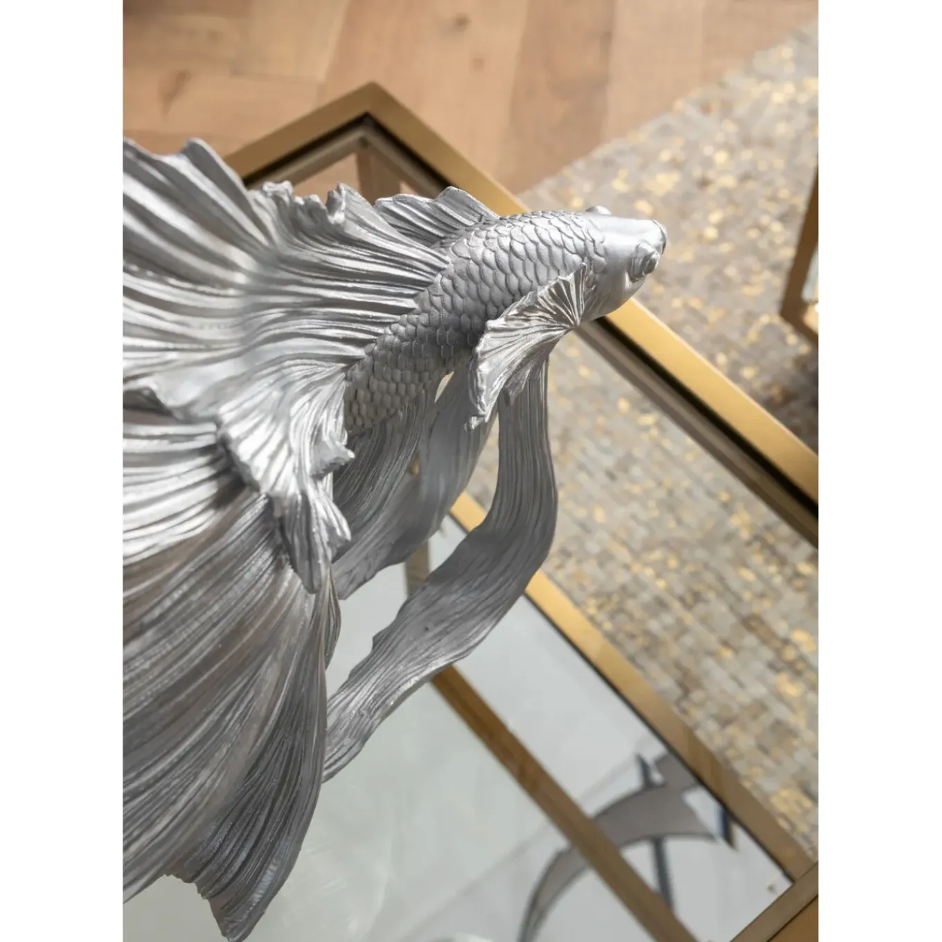Figurine Décorative Betta Fish Argente Petit