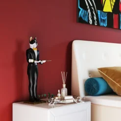 Figurine Décorative Butler Dog Alfred 49Cm