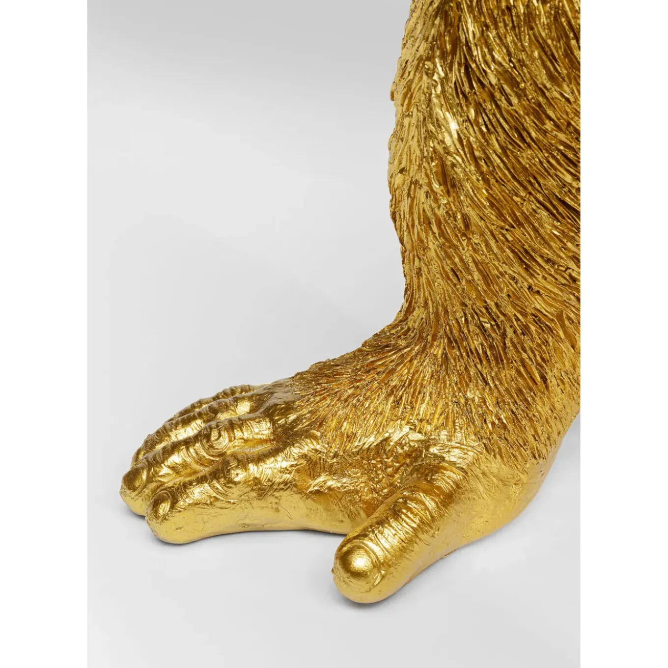 Figurine Décorative Butler Playing Chimp Dore 52Cm
