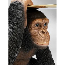 Figurine Décorative Butler Playing Chimp Noir 52Cm