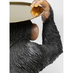 Figurine Décorative Butler Playing Chimp Noir 52Cm