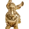 Figurine Décorative Coiffed Dog Dore 52Cm