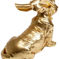 Figurine Décorative Coiffed Dog Dore 52Cm