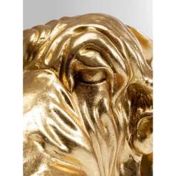 Figurine Décorative Coiffed Dog Dore 52Cm