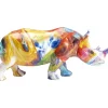 Figurine Décorative Colored Rhino 17Cm