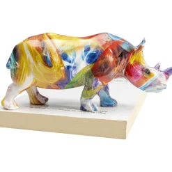 Figurine Décorative Colored Rhino 17Cm