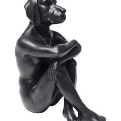 Figurine Décorative Gangster Dog Noire
