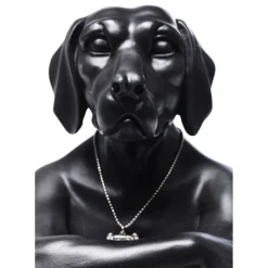 Figurine Décorative Gangster Dog Noire