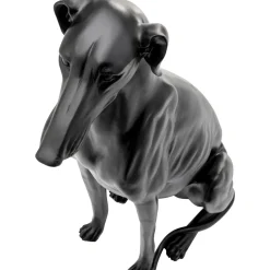 Figurine Décorative Greyhound Bruno Noir Mat 80Cm