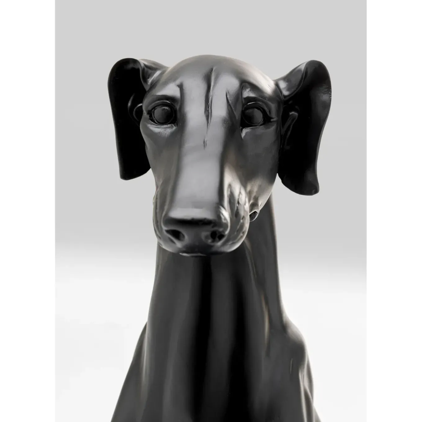 Figurine Décorative Greyhound Bruno Noir Mat 80Cm