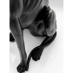 Figurine Décorative Greyhound Bruno Noir Mat 80Cm