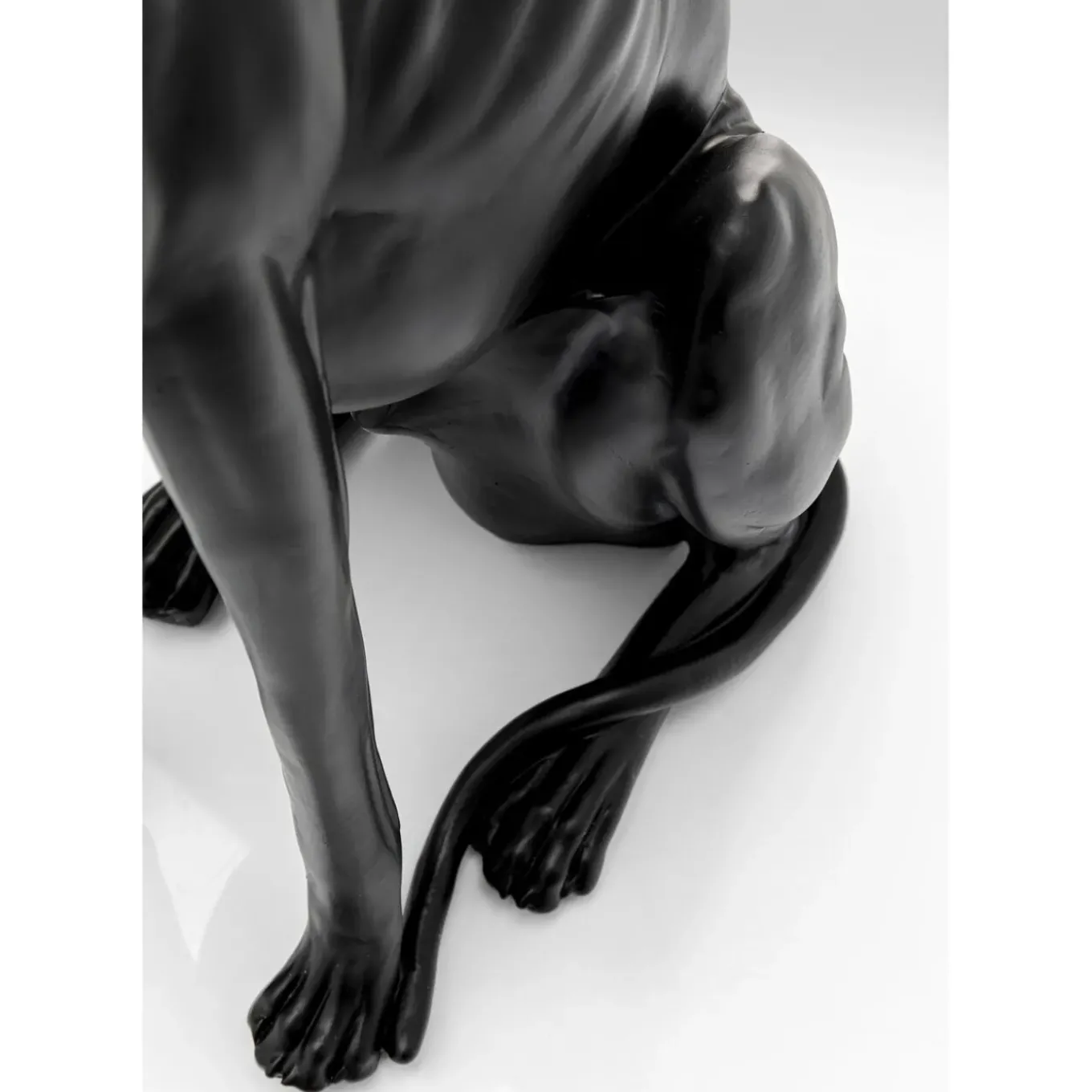 Figurine Décorative Greyhound Bruno Noir Mat 80Cm