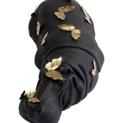 Figurine Décorative Hippo Butterflies 35Cm