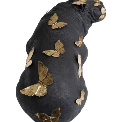 Figurine Décorative Hippo Butterflies 35Cm