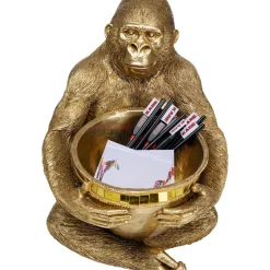Figurine Décorative Holding Bowl Dore 41Cm