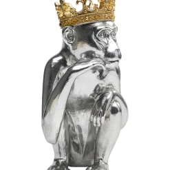 Figurine Décorative King Lui Argente 35Cm