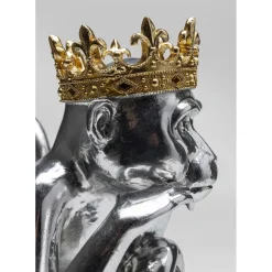 Figurine Décorative King Lui Argente 35Cm